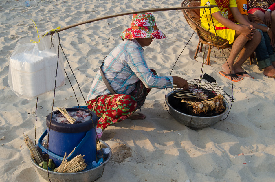Sihanoukville beach vendor