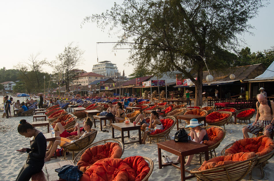 Lounge bar at Sihanoukville beach