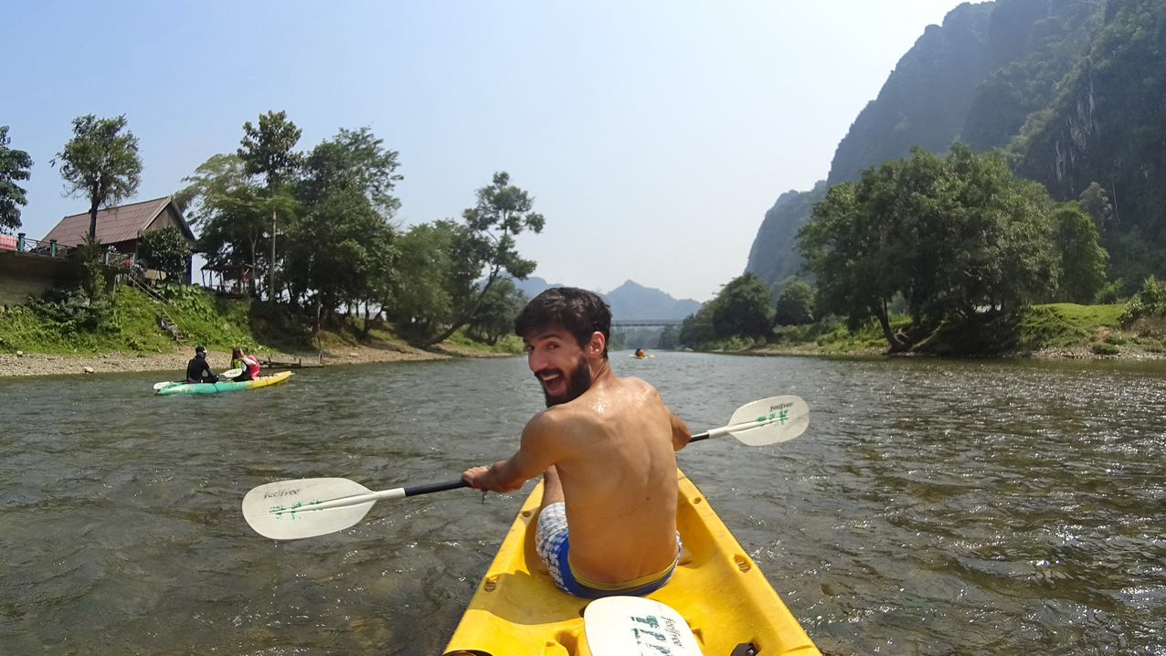 Nam Song river kayaking