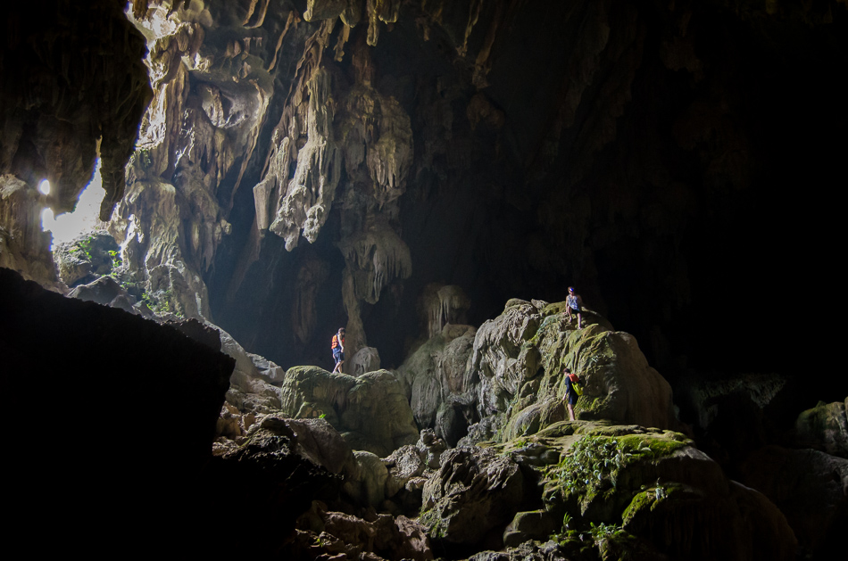 Inside Tham Pouk Ham cave