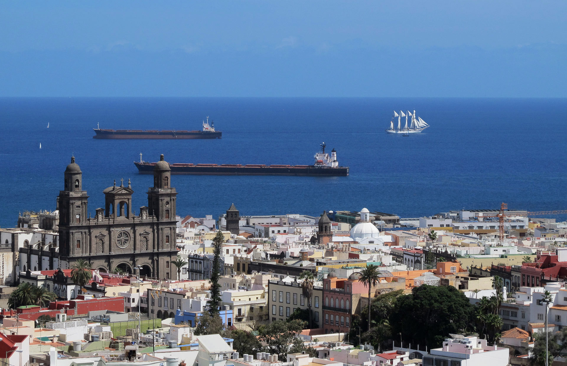 Las Palmas cityscape Gran Canaria Island