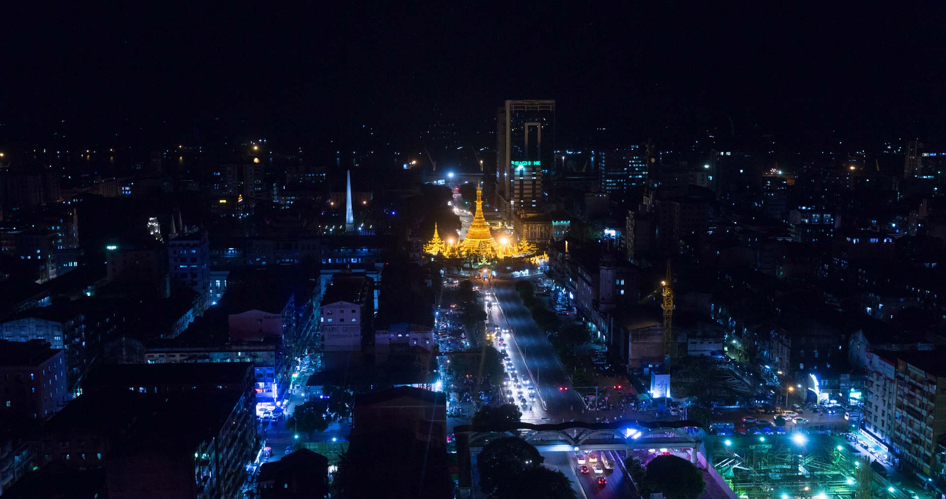 Myanmar at night